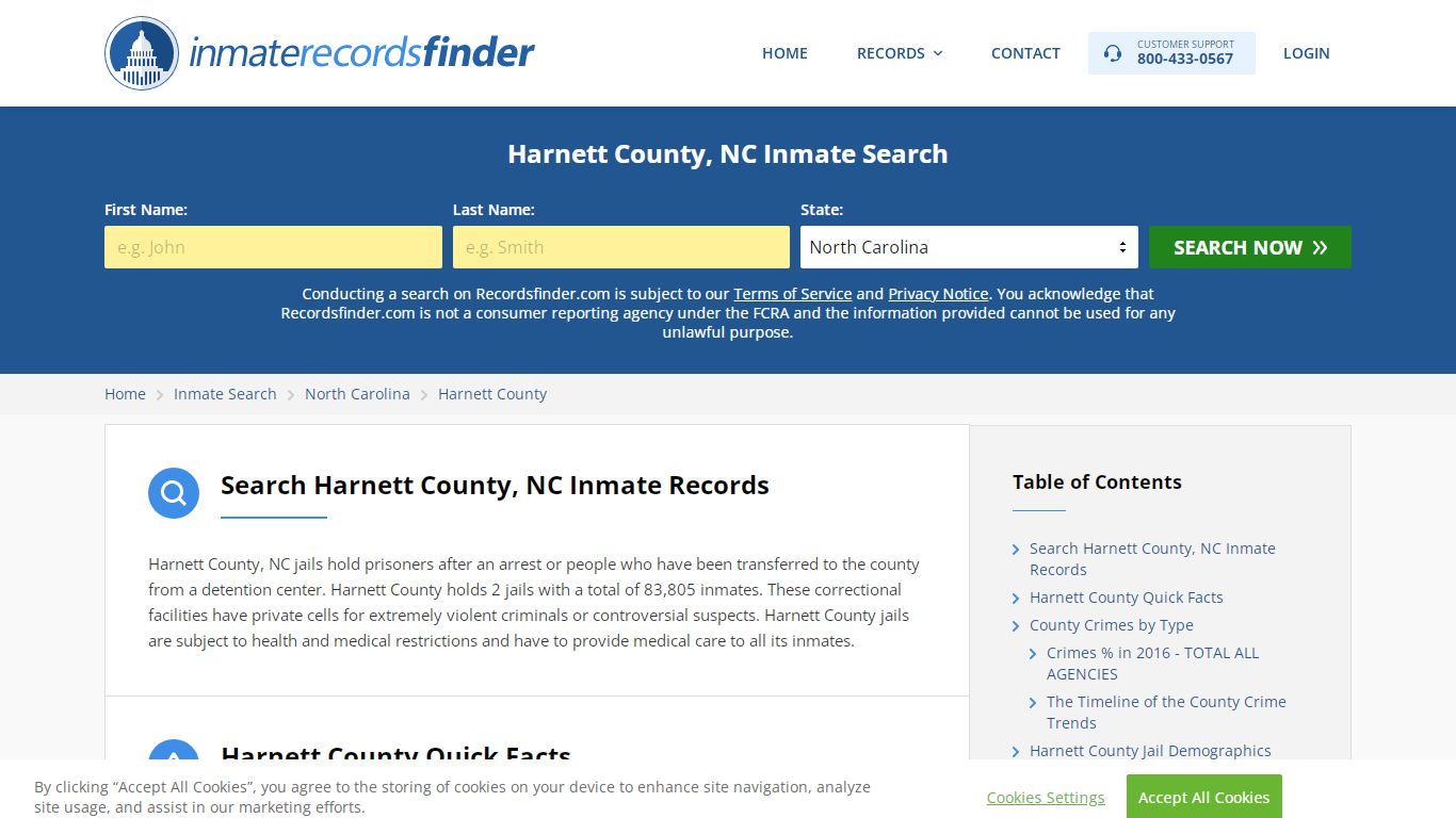 Harnett County, NC Inmate Lookup & Jail Records Online